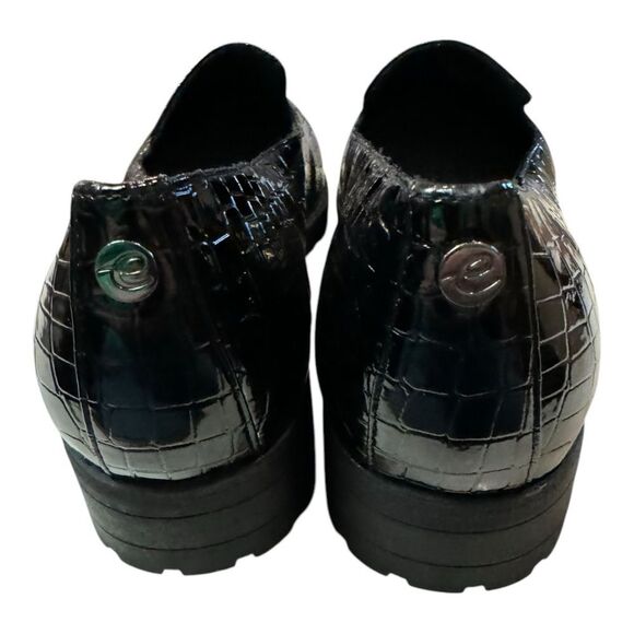 New Easy Spirit Geva Women's Slip-on Black Croc Loafers Flats 8 - Picture 5 of 6